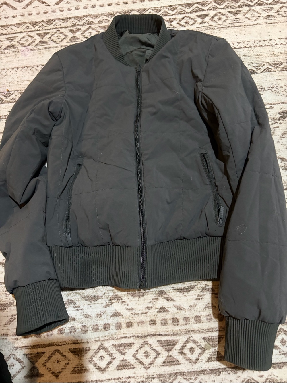 Lululemon Women's reversible Bomber Jacket - Classic Ribbed Trim